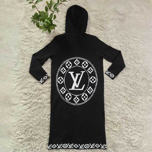 Knit Hooded Sweater Cardigan Coat