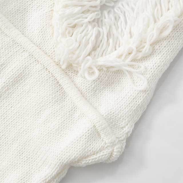 Deep V-neck Halter Tassel Knitted Dress
