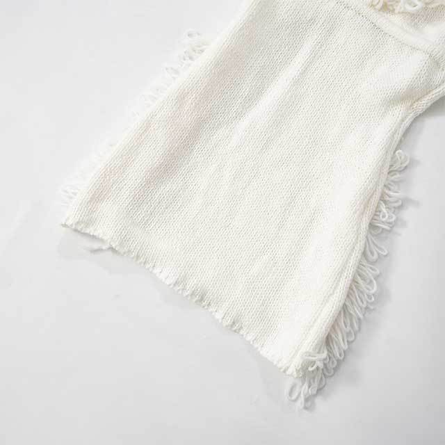 Deep V-neck Halter Tassel Knitted Dress