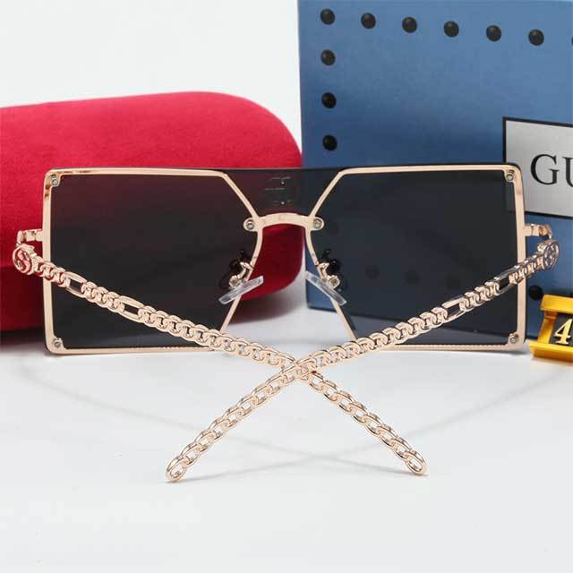 Oversize Rimless Metal Glasses