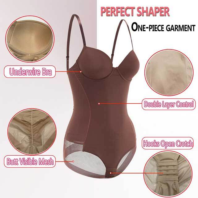 Plus Size Underwire Cupped Bodysuit