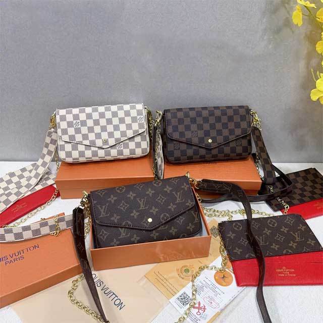 Printed Leather Fashion Messenger Bag