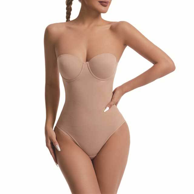 Seamless One-piece Strapless Bodysuit