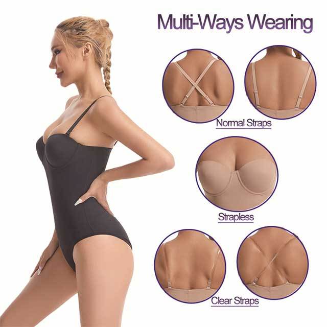 Seamless One-piece Strapless Bodysuit