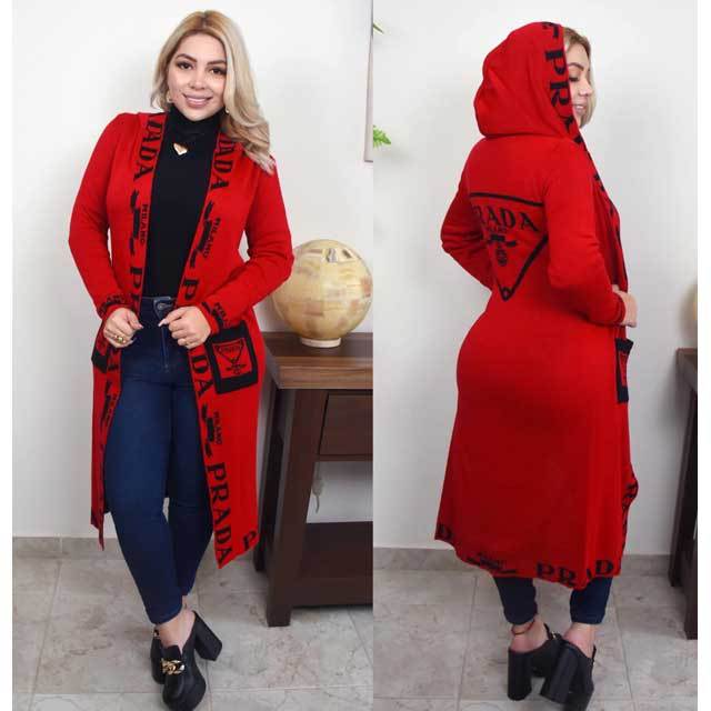 Fashion Knit Hooded Cardigan Coat