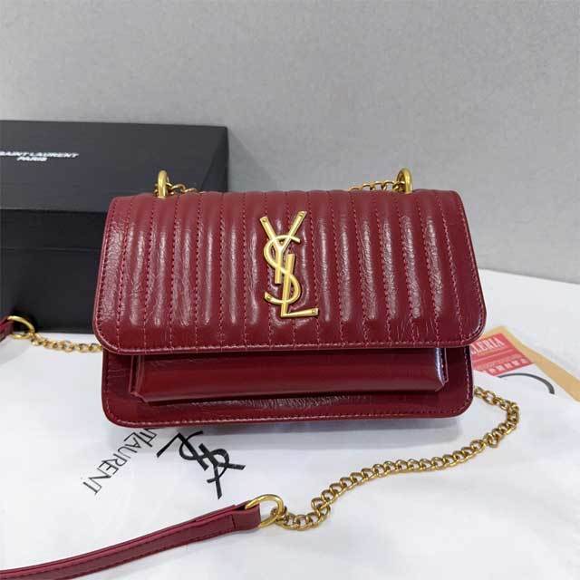 Metal Logo Leather Fashion Messenger Bag