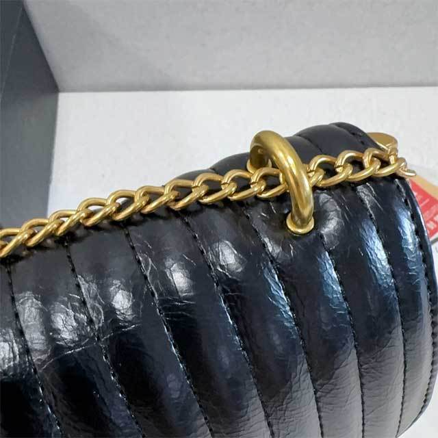 Metal Logo Leather Fashion Messenger Bag