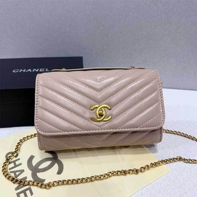 Gold Chained Fashion Messenger Bag