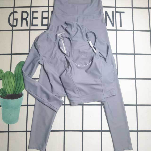 Letter Print Skinny 3 Piece Tracksuit Set