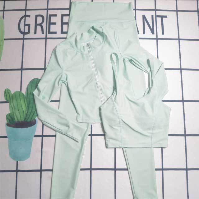 Letter Print Skinny 3 Piece Tracksuit Set