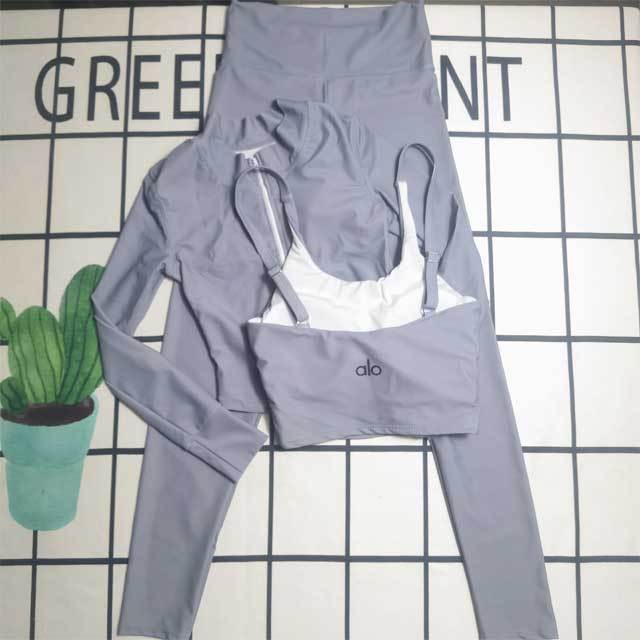 Letter Print Skinny 3 Piece Tracksuit Set