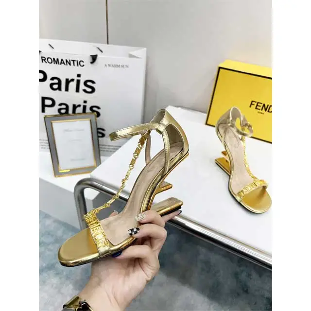 F-Shaped Heel Open Toe Sexy Sandals