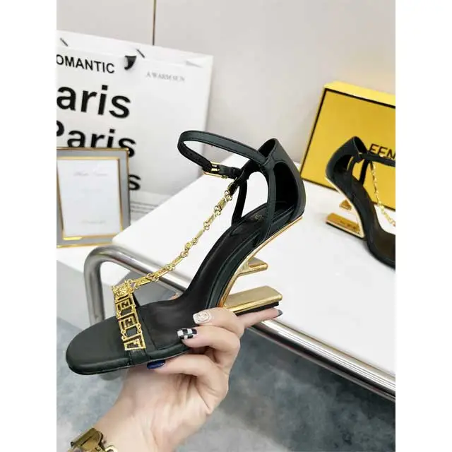 F-Shaped Heel Open Toe Sexy Sandals