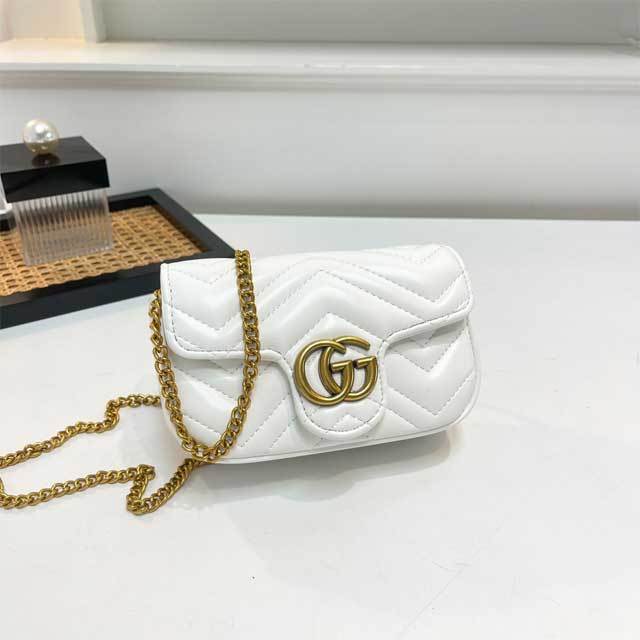Chained Leather Fashion Women Messenger Bag