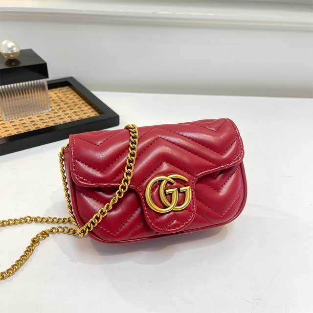 Chained Leather Fashion Women Messenger Bag