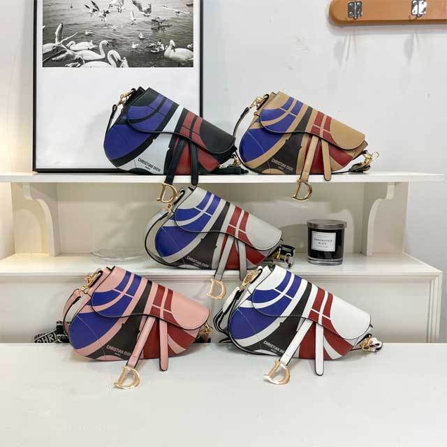 Leather Fashion Women Crossbody Saddle Bag