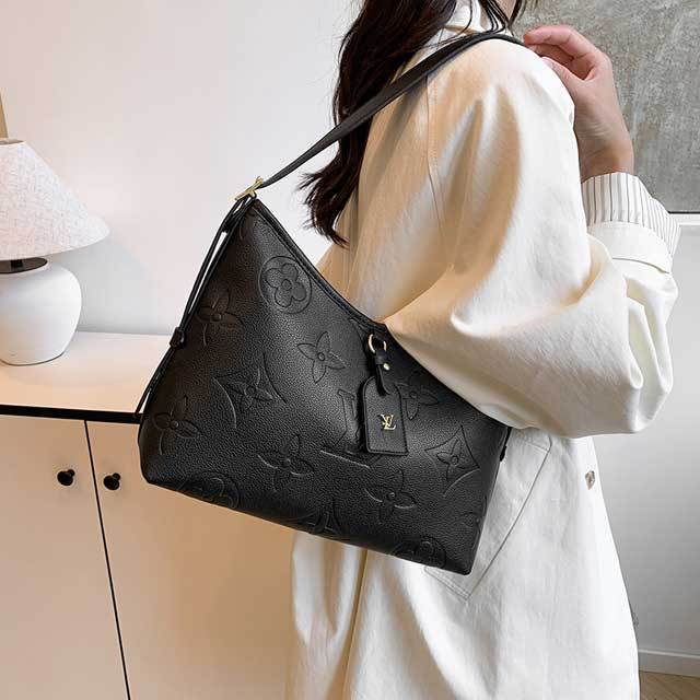 Leather Embossing Underarm Bag