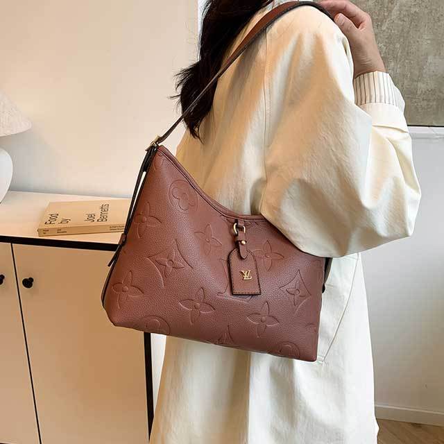 Leather Embossing Underarm Bag