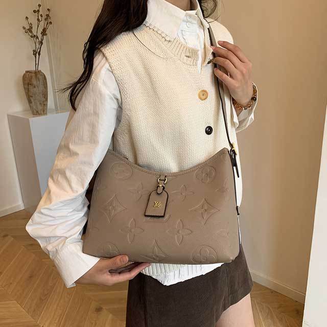 Leather Embossing Underarm Bag