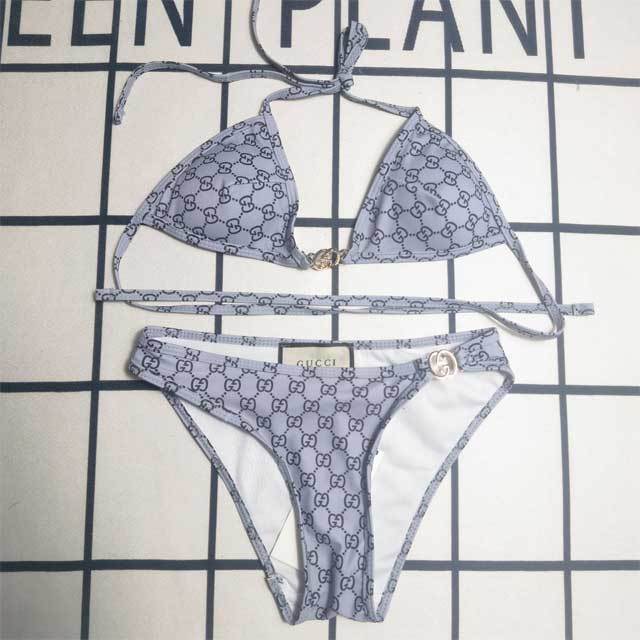 Printed Fashion Strappy Bikini Set
