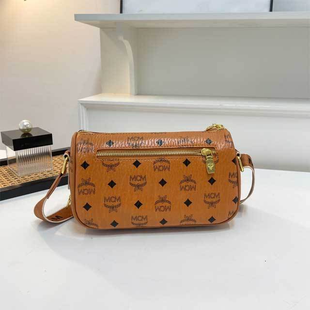 Fashion Print Leather Messenger Bag