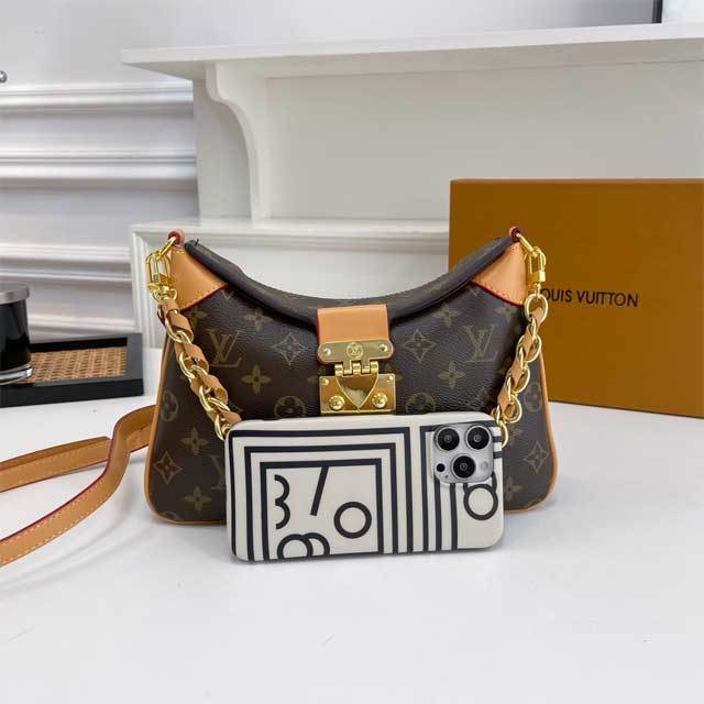 Leather Fashion Print Messenger Bag