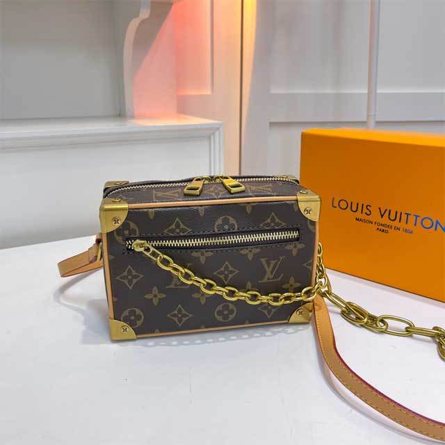 Leather Printed Rectangular Messenger Bag