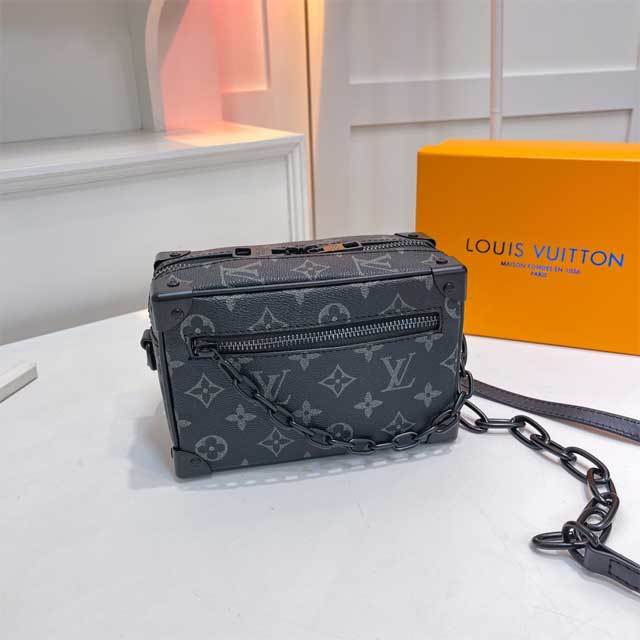 Leather Printed Rectangular Messenger Bag