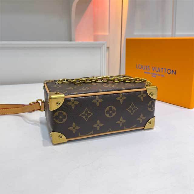 Leather Printed Rectangular Messenger Bag