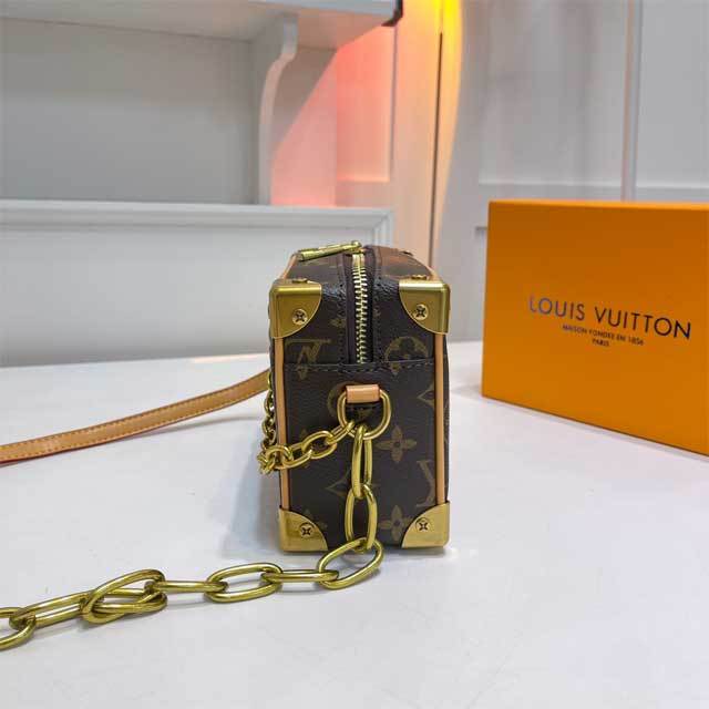 Leather Printed Rectangular Messenger Bag