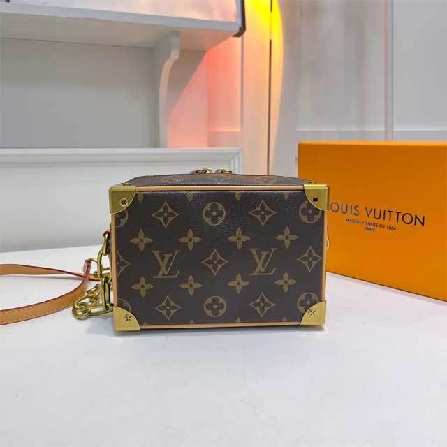 Leather Printed Rectangular Messenger Bag