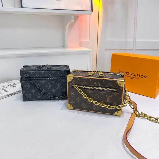 Leather Printed Rectangular Messenger Bag