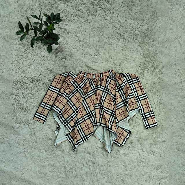 Tied Printed Irregular Skirt