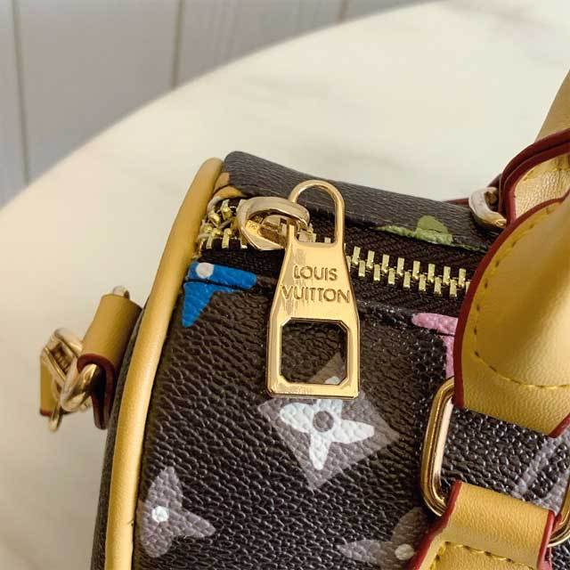 Leather Printed Women Boston Bag