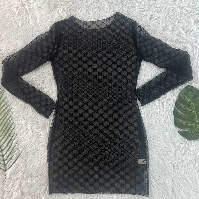 See Through Mesh Dress