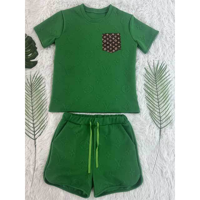 Embossing Fashion Women Short Set
