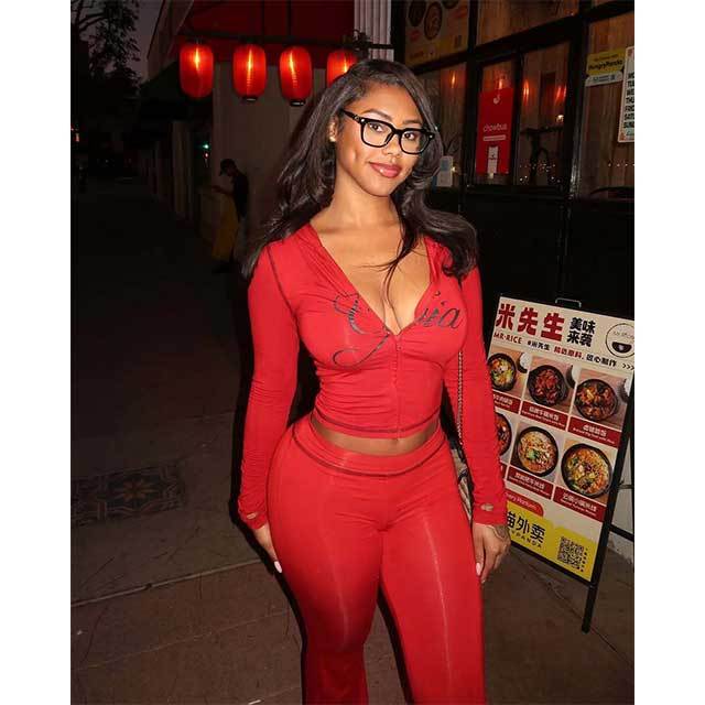 Long Sleeve Zipper Up Hooded 2 Pieces Jogging Suit