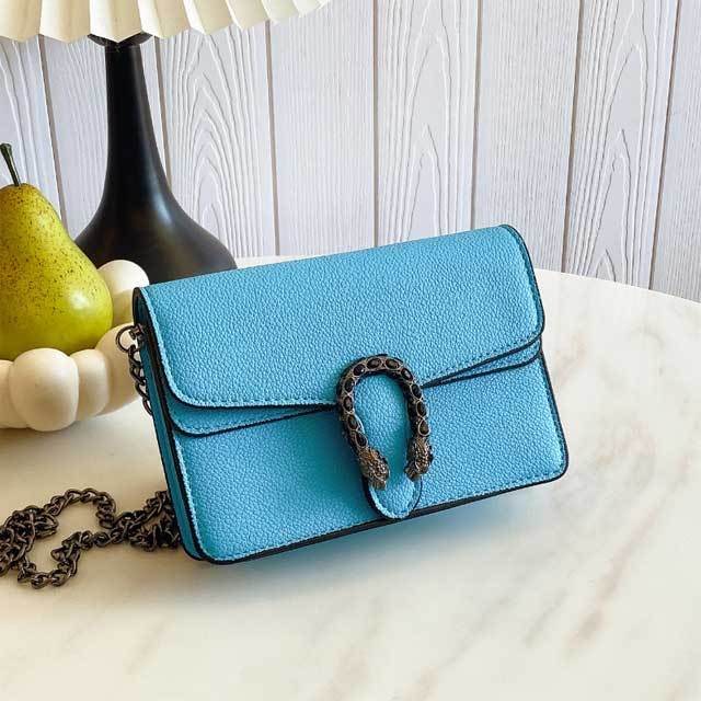 Chained Leather Fashion Messenger Bag