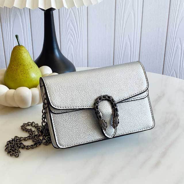 Chained Leather Fashion Messenger Bag