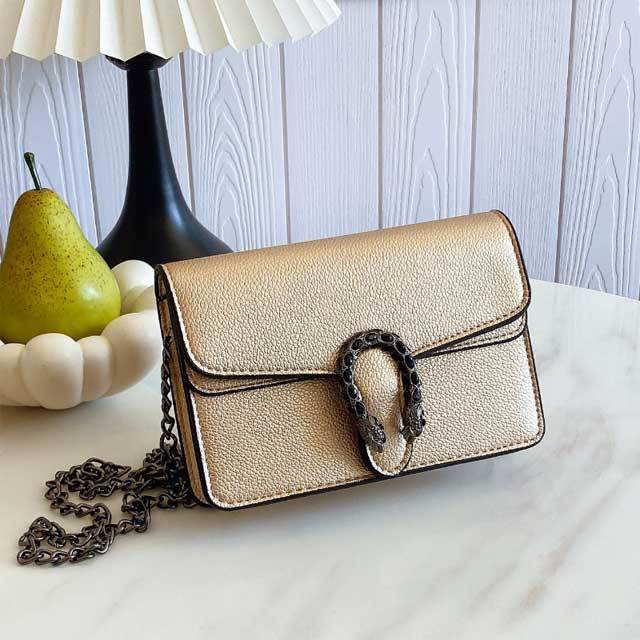 Chained Leather Fashion Messenger Bag