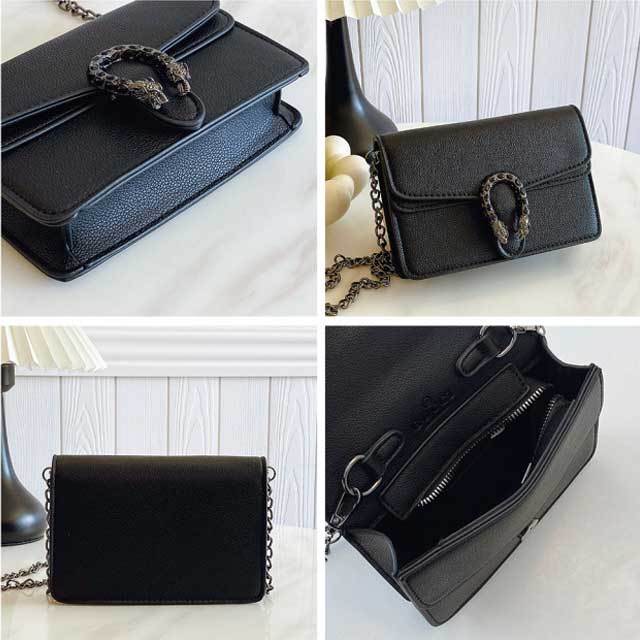 Chained Leather Fashion Messenger Bag