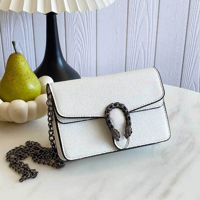 Chained Leather Fashion Messenger Bag