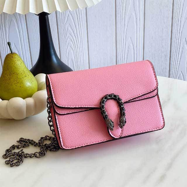 Chained Leather Fashion Messenger Bag