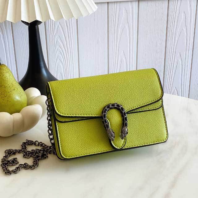 Chained Leather Fashion Messenger Bag