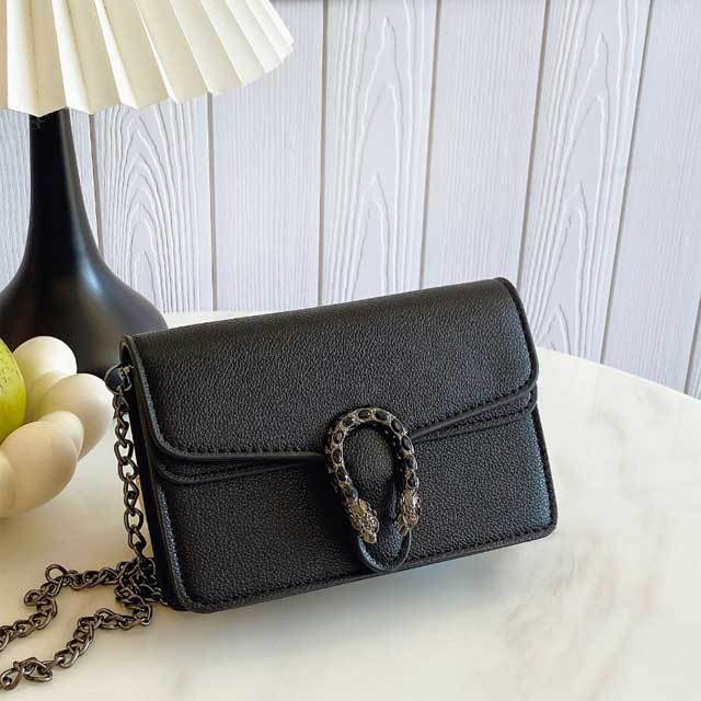 Chained Leather Fashion Messenger Bag