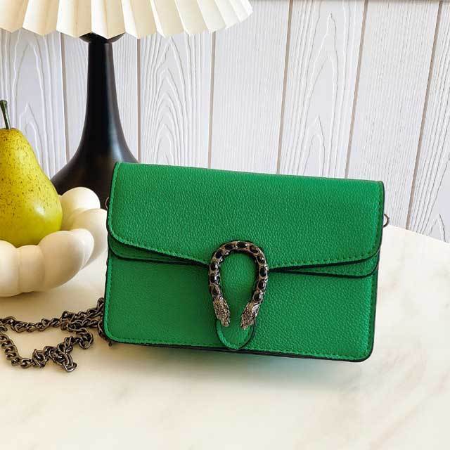 Chained Leather Fashion Messenger Bag