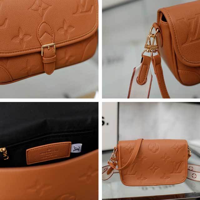 Fashion Embossing Leather Messenger Bag