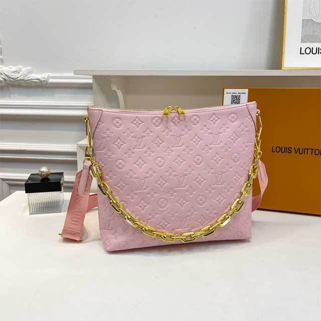 Leather Embossing Crossbody Handbag