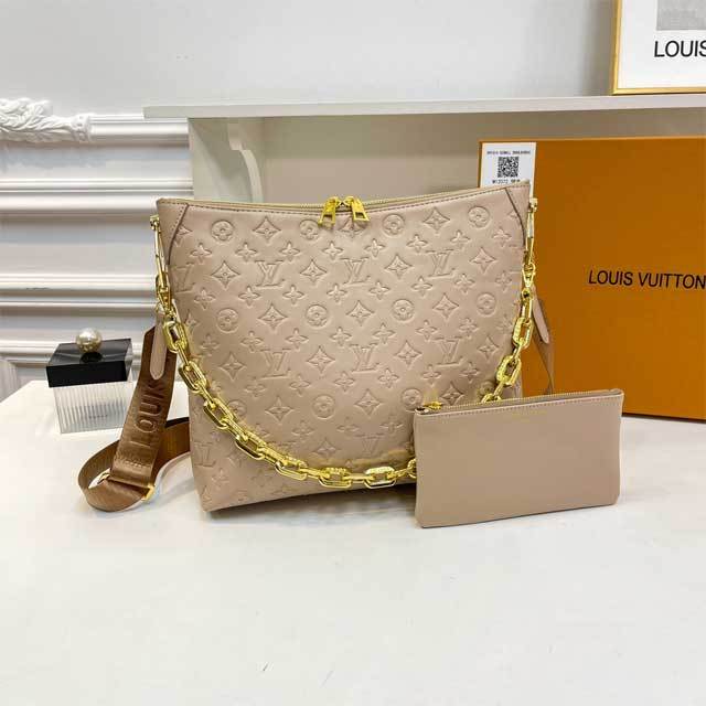 Leather Embossing Crossbody Handbag