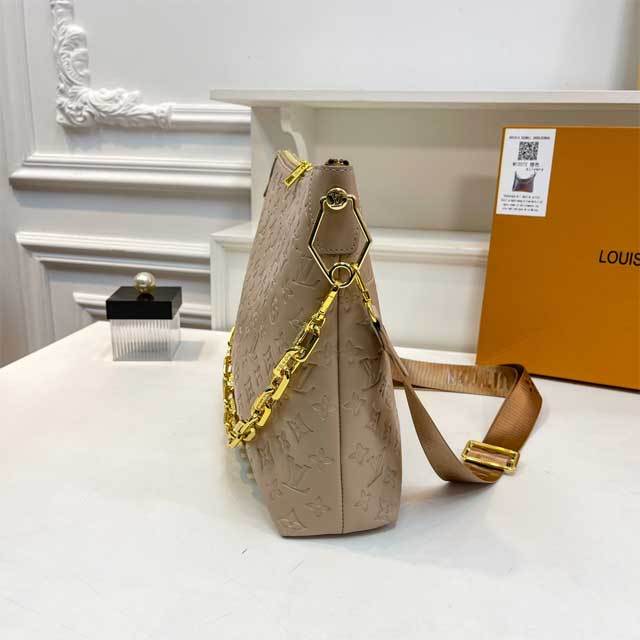 Leather Embossing Crossbody Handbag